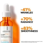 La Roche-Posay Pure 12% Vitamin C Serum For Face With Hyaluronic Acid & Salicylic Acid, Hydrating Face Serum, Boost Radiance & Reduce Wrinkles, 2 Formulas for Normal or Oily Skin Control 30ml - Image 4