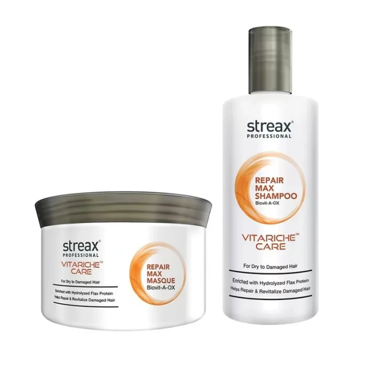 Streax Professional Vitariche Care Repair Max Shampoo & Masque Combo