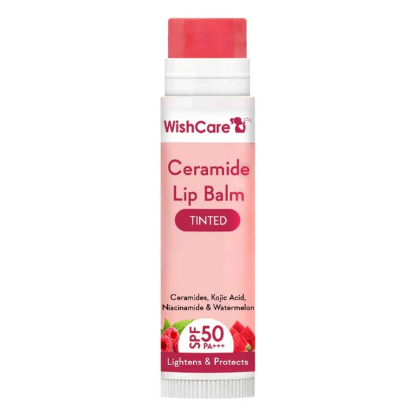 WishCare Ceramide Lip Balm with SPF 50 PA+++ (Tinted)