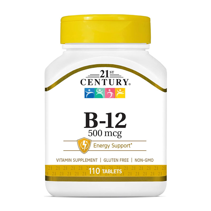 21st Century B-12 500 mcg – 110 Tablets