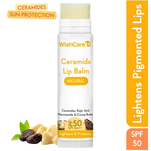 WishCare Ceramide Lip Balm with SPF 50 PA+++ (Natural)