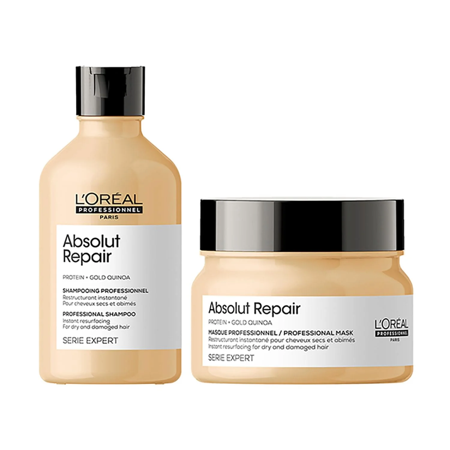 Loreal Absolut Repair Shampoo & Hair Mask Combo – Intense Repair for Damaged Hair