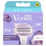 Gillette Venus Comfortglide Breeze Women's Razor Blade Refills 4 Count