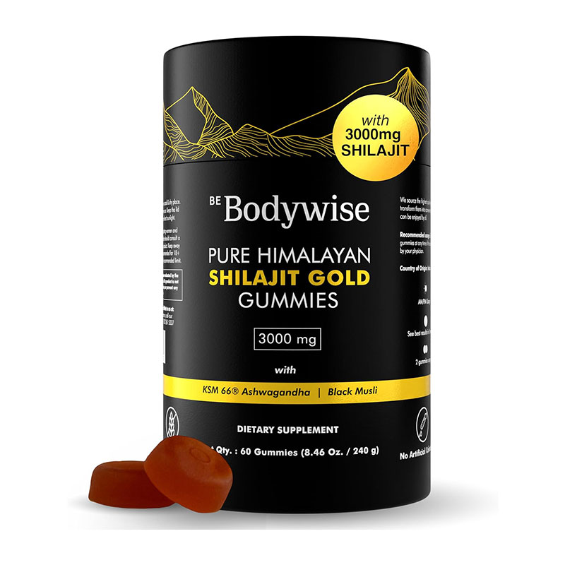 Be Bodywise Pure Himalayan Shilajit Gold 60 Gummies, 240gm