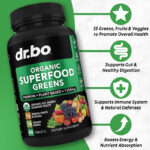 Dr.bo Organic Superfood Greens – 60 Capsules - Image 2