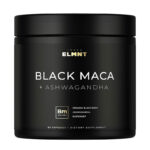 ELMNT 40000mg 40x Strength Organic Black Maca Root with Ashwagandha – 60 Capsules