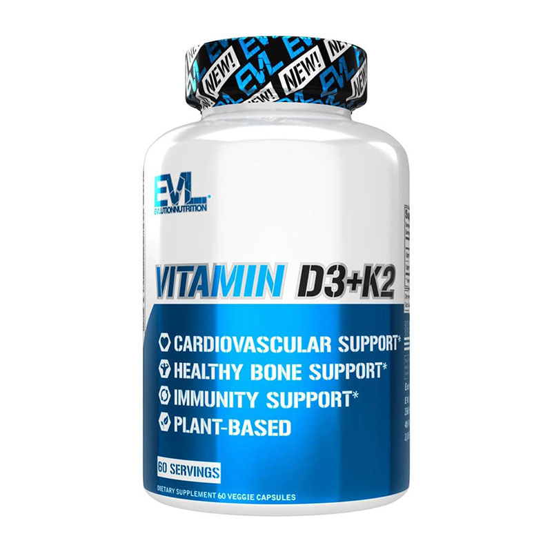Evlution Nutrition Vitamin D3 + K2 60 – Capsules