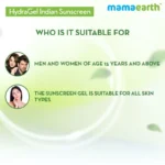 Mamaearth hydraGel indian sunscreen – 50gm - Image 3