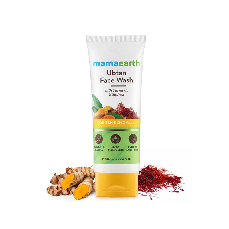 Mamaearth ubtan facewash for tan removal – 100ml