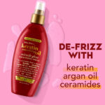 Ogx 5 In 1 Frizz-Free + Keratin Smoothing Oil Miracle Gloss Spray - Image 3