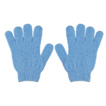 Skinlogic Exfoliating Shower Gloves 1 Pair Blue - Image 2