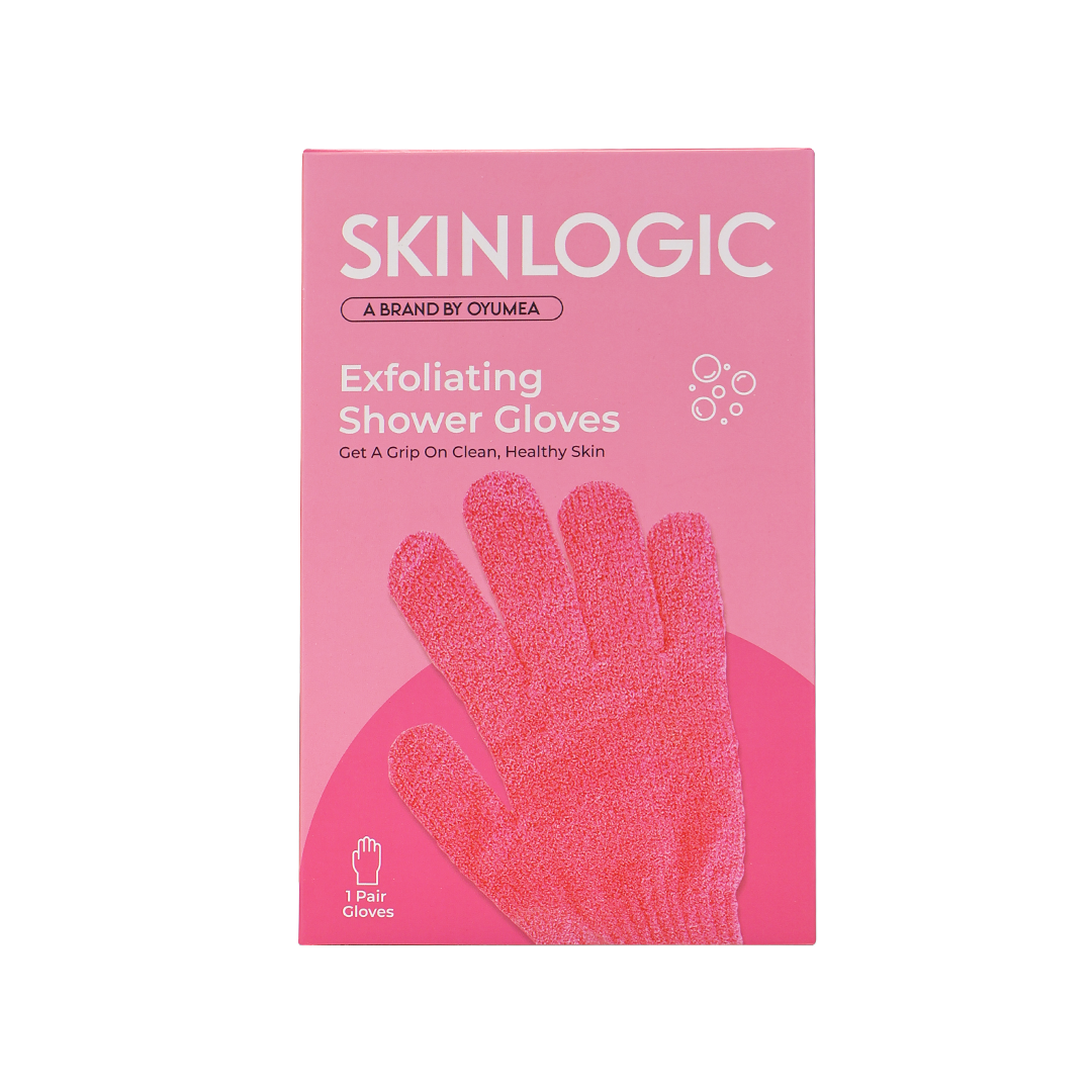 Skinlogic Exfoliating Shower Gloves 1 Pair Pink