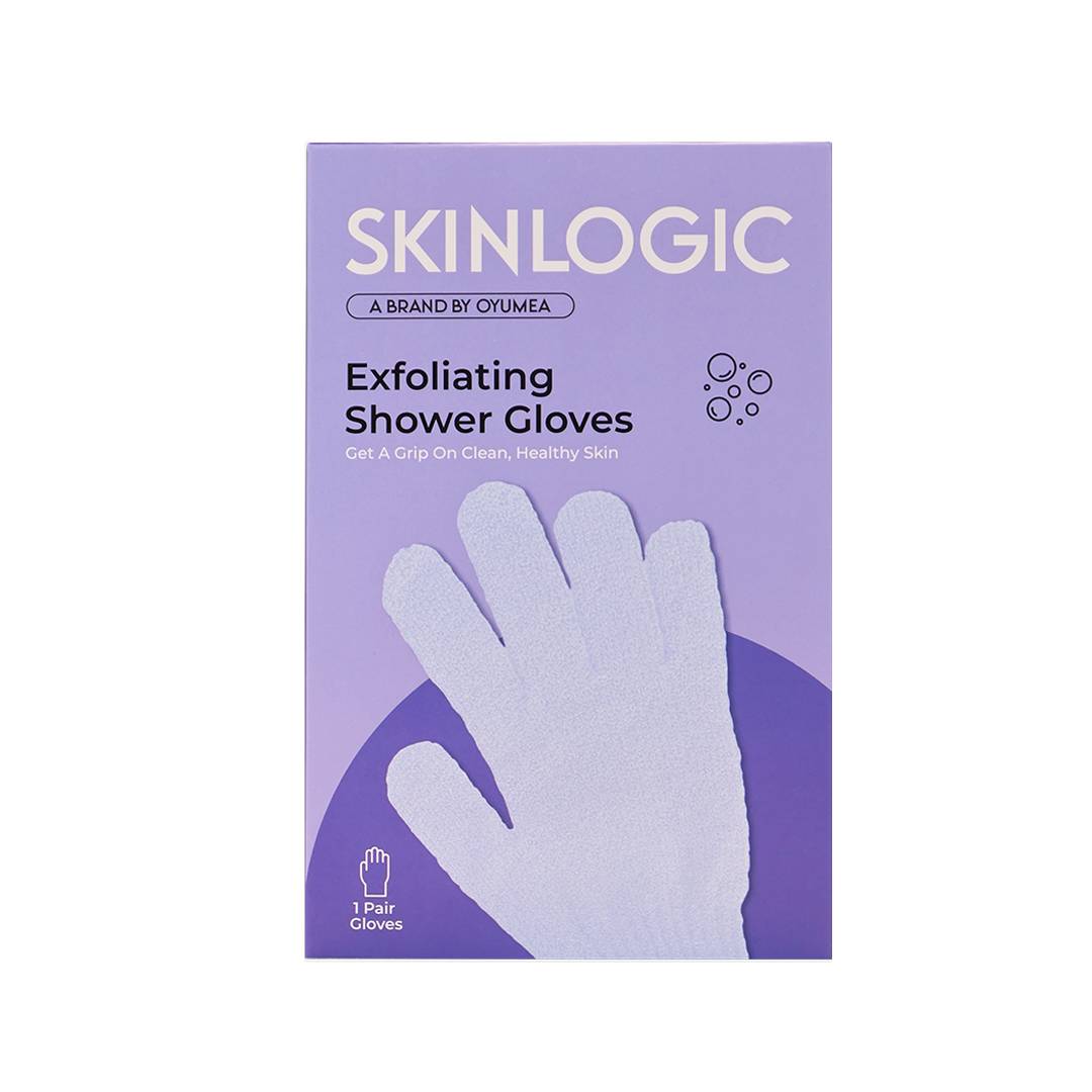 Skinlogic Exfoliating Shower Gloves 1 Pair Purple