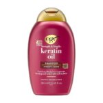 OGX Anti-Breakage Keratin Oil Shampoo 385ml – Strengthening & Smoothing Shampoo for Weak, Frizzy Hair