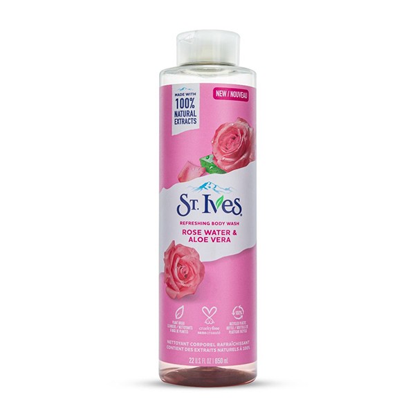 St.Ives Rose Water & Aloe Vera Refreshing Body Wash 650ml