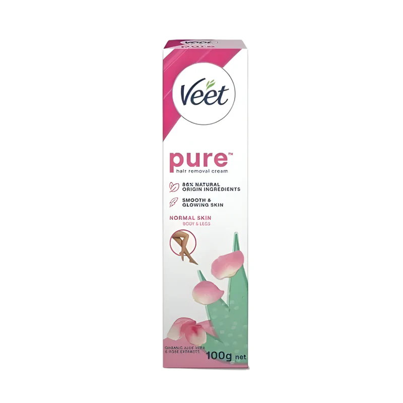 Veet Pure™ Hair Removal Cream 100g – Normal Skin (Body & Legs)