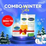 Cetaphil Winter Care Combo 1 – Gentle Skin Cleanser, Sun SPF 50+ Light Gel & Moisturizing Cream