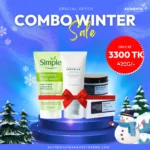 Winter Skincare Trio – Simple Facial Wash + SKIN1004 Hyalu-Cica Sun Serum + COSRX Hyaluronic Cream