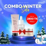 K-Beauty Winter Glow Combo – Rice Water Bright Cleanser + Madagascar Centella Tone Brightening Ampoule + Rice Ceramide Moisturizing Cream (Special Winter Sale Offer)