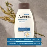 Aveeno Skin Relief Fragrance Free Body Wash 532ml – Gentle Cleanser for Dry, Sensitive & Itchy Skin - Image 3