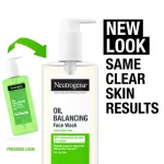 Neutrogena Oil Balancing Facial Wash 200ml – Lime Extract Face Cleanser for Oily & Shine-Free Skin - Image 3