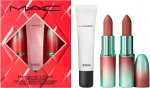 MAC Maximal Matte Lipstick & Lipglass Gift Set – Limited Edition Lip Kit with 2 Matte Lipsticks & Clear Lip Gloss - Image 2