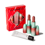MAC Maximal Matte Lipstick & Lipglass Gift Set – Limited Edition Lip Kit with 2 Matte Lipsticks & Clear Lip Gloss