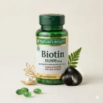 Nature's Bounty Biotin 10,000 mcg for Hair, Skin & Nails - 120 Softgels (USA) - Image 3