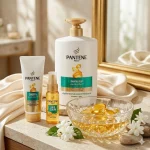 Pantene Pro V Smooth & Silky Shampoo 1000ml - Image 2
