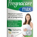 Pregnacare Max with Omega-3 DHA, Calcium & L-Methylfolate – 100% Authentic Vitabiotics UK