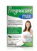 Pregnacare Max with Omega-3 DHA, Calcium & L-Methylfolate – 100% Authentic Vitabiotics UK