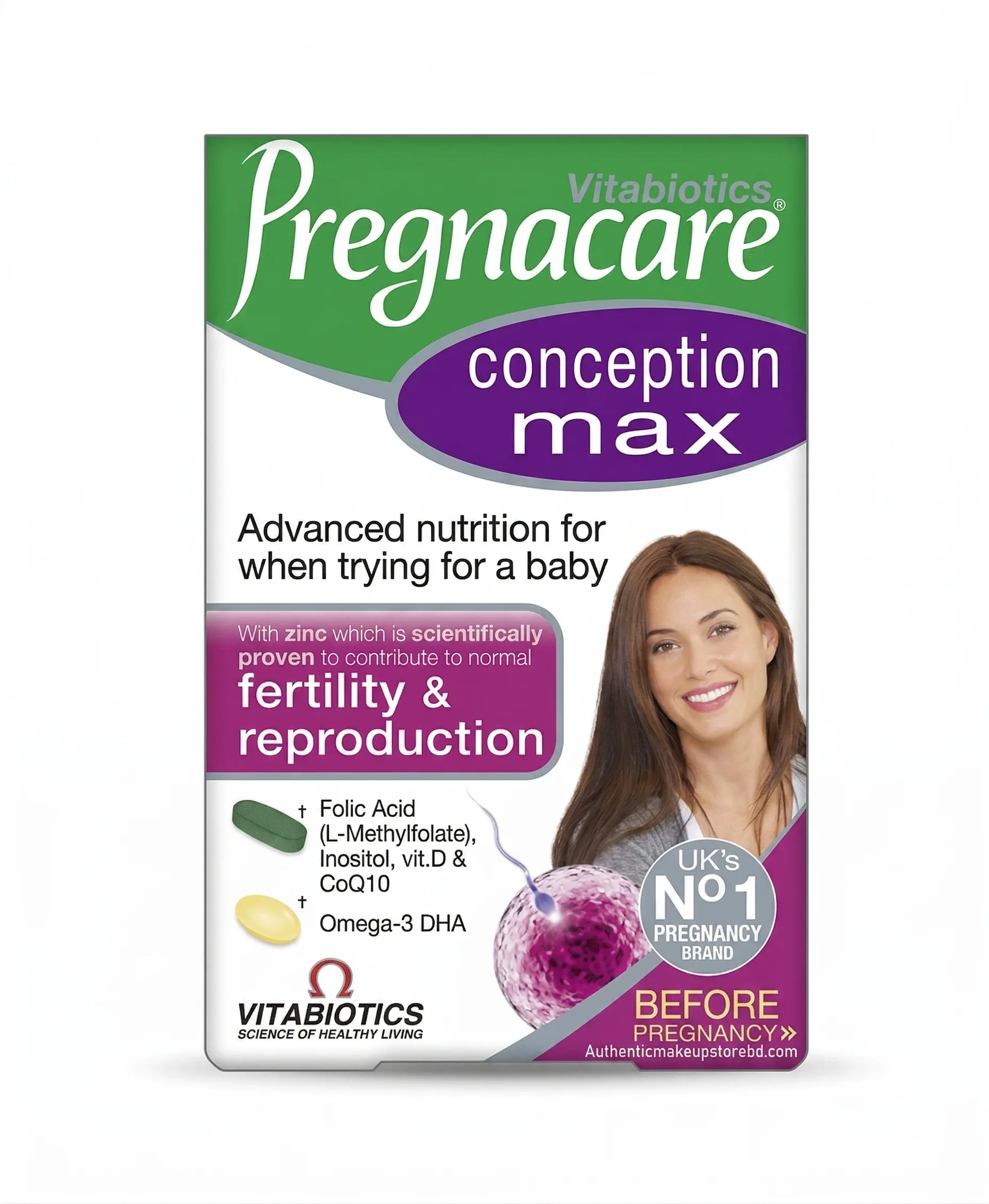 Vitabiotics Pregnacare Conception Max – 84 Tablets & Capsules Advanced Fertility Support for Women (1) Vitabiotics Pregnacare Conception Max – 84 Tablets & Capsules | Advanced Fertility Support for Women - Image 1