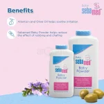 Sebamed Baby Powder with Olive Oil for Delicate Skin 100g - Image 3