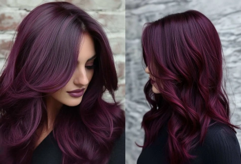 বার্গেন্ডি hair colored girl: মেয়েদের জন্য চুলের কালার কোনটা ভালো