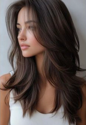 লং লেয়ারড কাট (Long Layered Cut)
