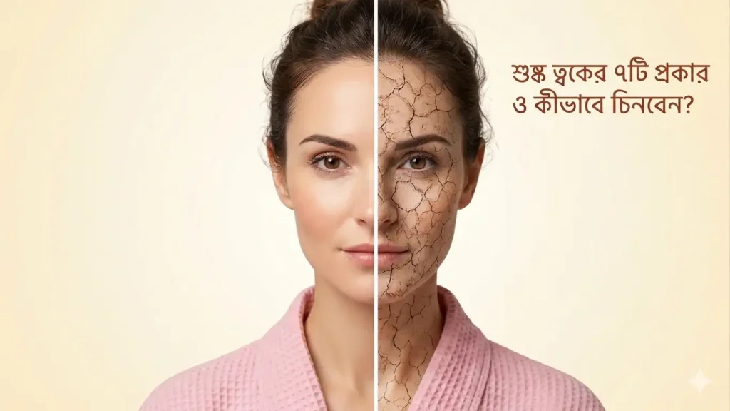 শুষ্ক ত্বকের ৭টি প্রকার ও কীভাবে চিনবেন?
