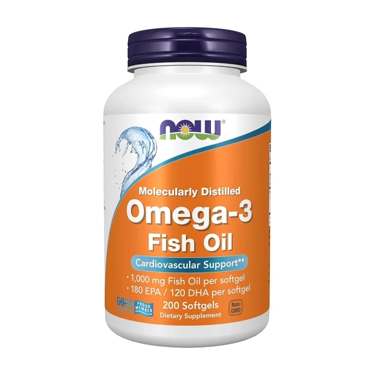 NOW Foods Omega-3 Fish Oil, 200 Softgels
