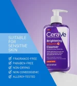CeraVe Brightening Vitamin C Cleanser 237ml - Image 2