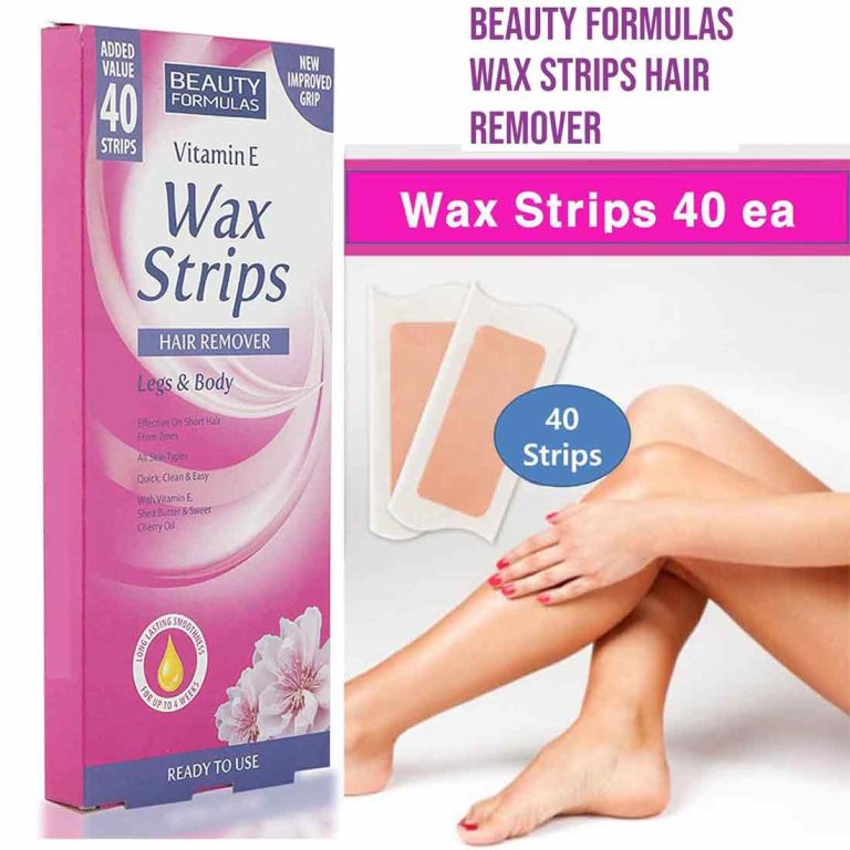 BEAUTY FORMULAS Vitamin E Wax Strips-40 Strips