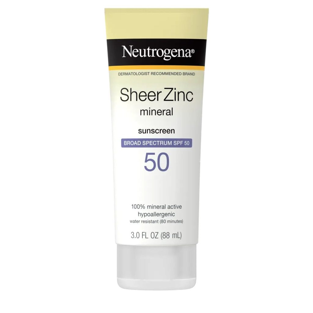 Neutrogena Sheer Zinc Dry-Touch Sunscreen Broad Spectrum SPF 50 88ml