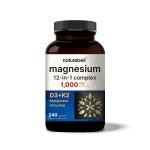 Naturebell Magnesium 12-in-1 Complex (1,000 mg) & D3 + K2- 240 capsules